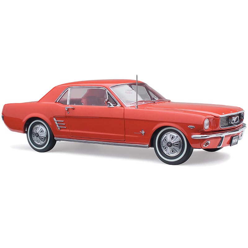 CLASSIC 1/18 Ford 1966 Pony Mustang RHD Signal Flare Red #18804 in stock now