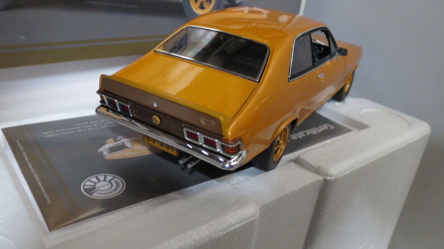 CLASSIC 1/18 Holden LJ Torana GTR XU-1 "50th Anniversary" GOLD livery #18777