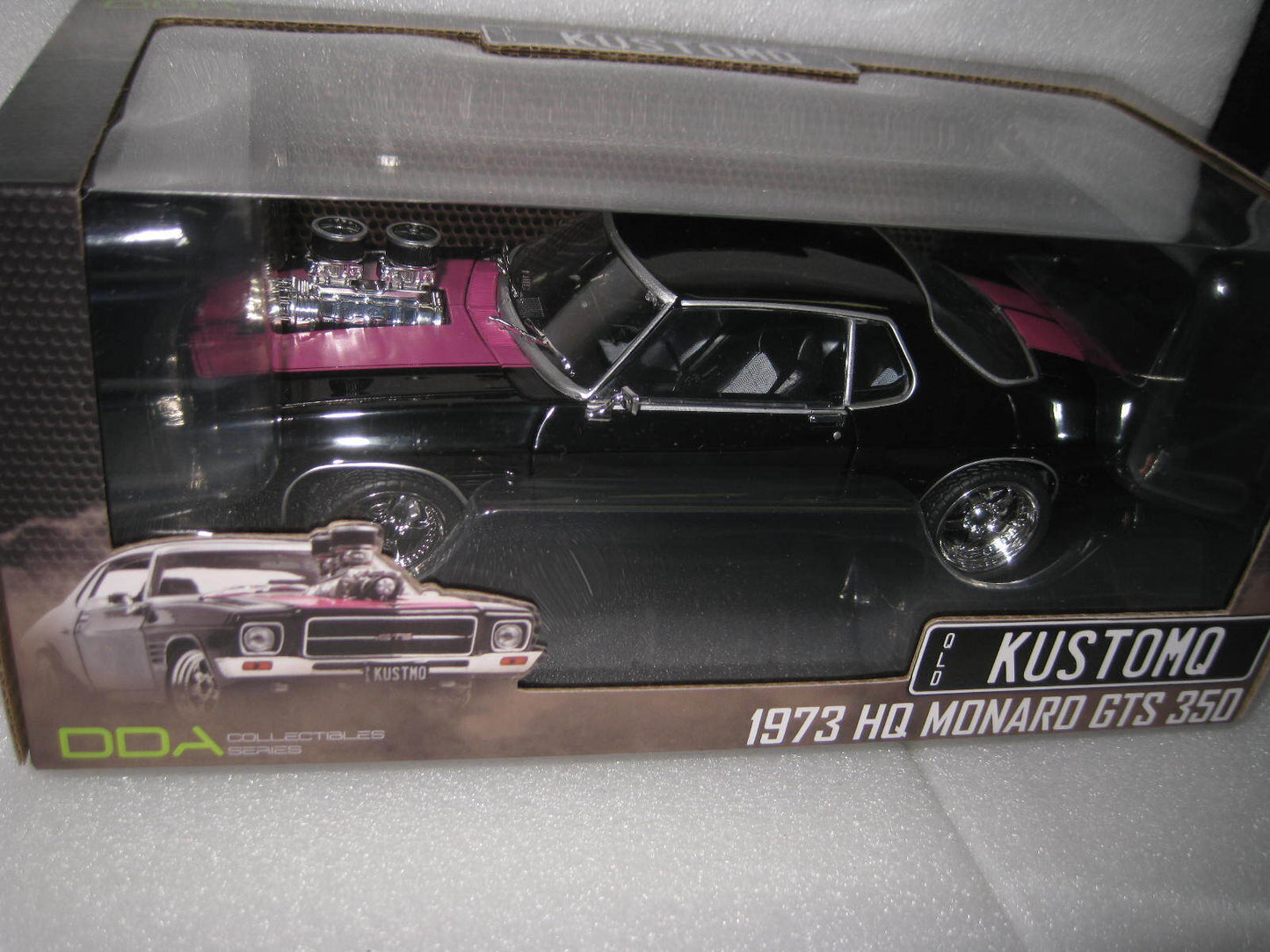 1/24 DDA 1973 Holden Hq Gts Monaro Coupe "Kustomq" Black Pink  Street Machine