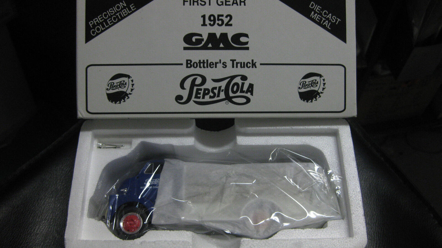 1/34 1St First Gear 1952 Gmc Bottler'S Delivery Truck Blue Pepsi-Ice Cold19-1220