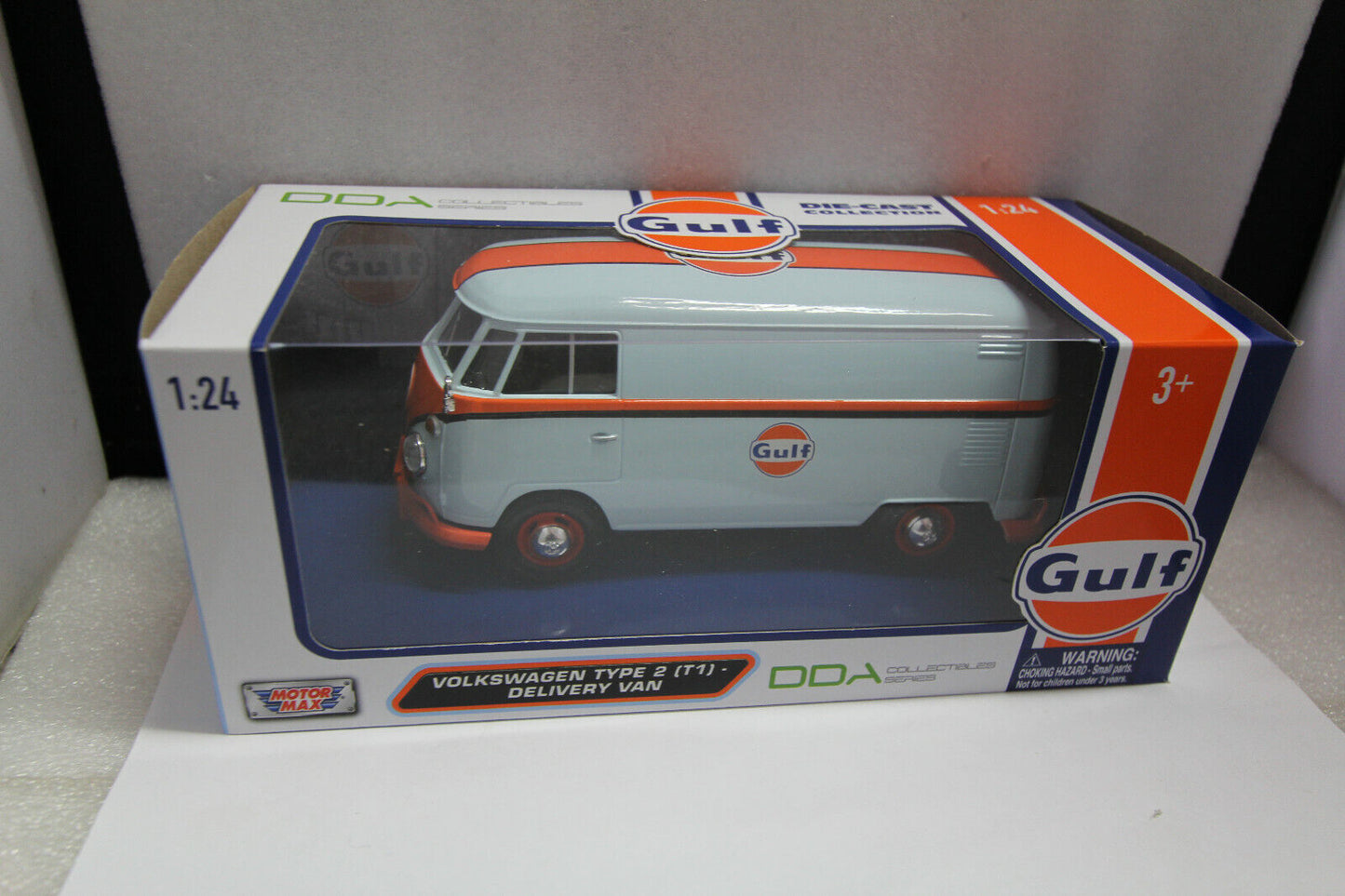 1/24 DDA Motor Max Vw Volkswagen Kombi Type 2 Delivery Van Gulf Oil #79649