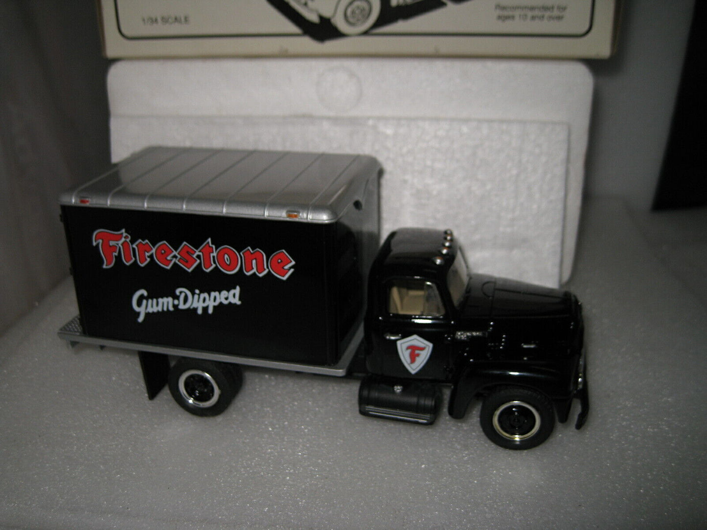 1/34 1St First Gear 1957 International R-190 Dry Goods Van Firestone #29-1198