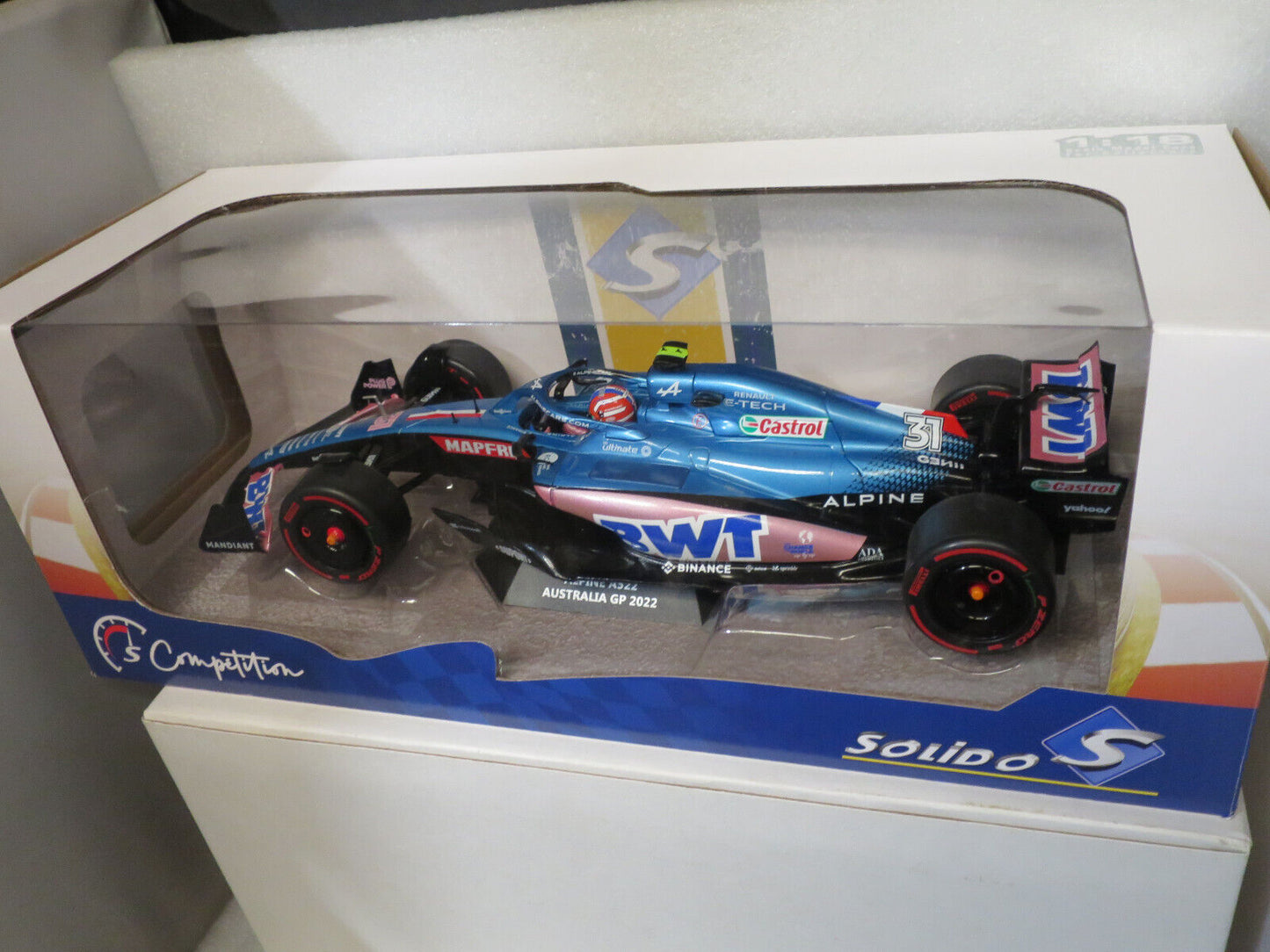 SOLIDO 1/18 F1 Alpine A522 #31 BWT Australia GP 2022 E OCON #S1808804