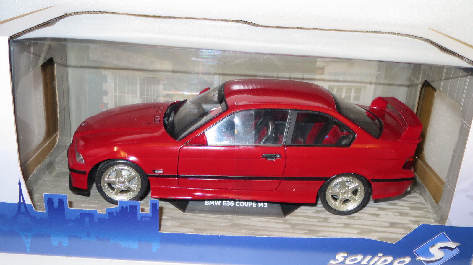 SOLIDO 1/18 DIECAST BMW E36 Coupe M3 1994 Streetfighter Iimolarot Red –  Gateway Model Cars
