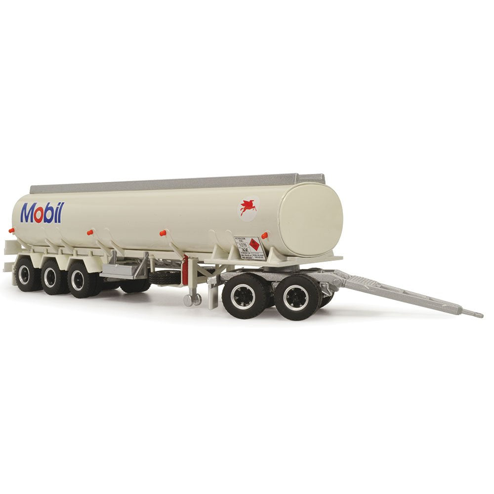 1:64 HIGHWAY REPLICAS MOBIL MACK TANKER ROAD TRAIN TRUCK & TRAILER + 2nd TRAILER