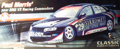 1:18 Classic Carlectable 18034 2002 Paul Morris 2002 Sirromet