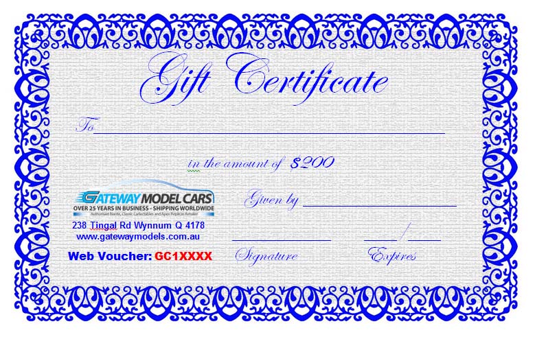 $200 Gift Certificate