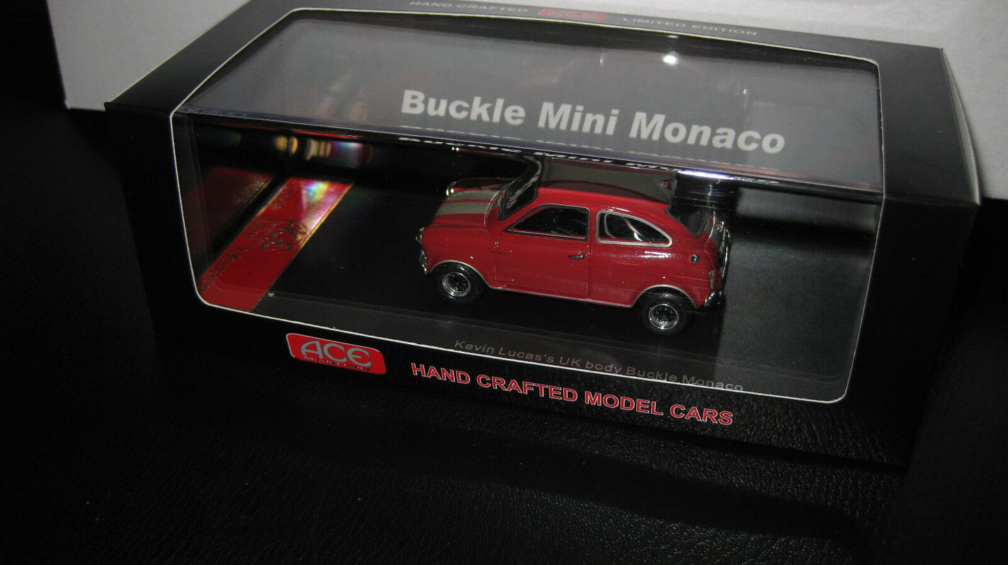 1/43 ACE MODEL CARS KEVIN LUCAS'S UK BODY BUCKLE MINI MONACO RED