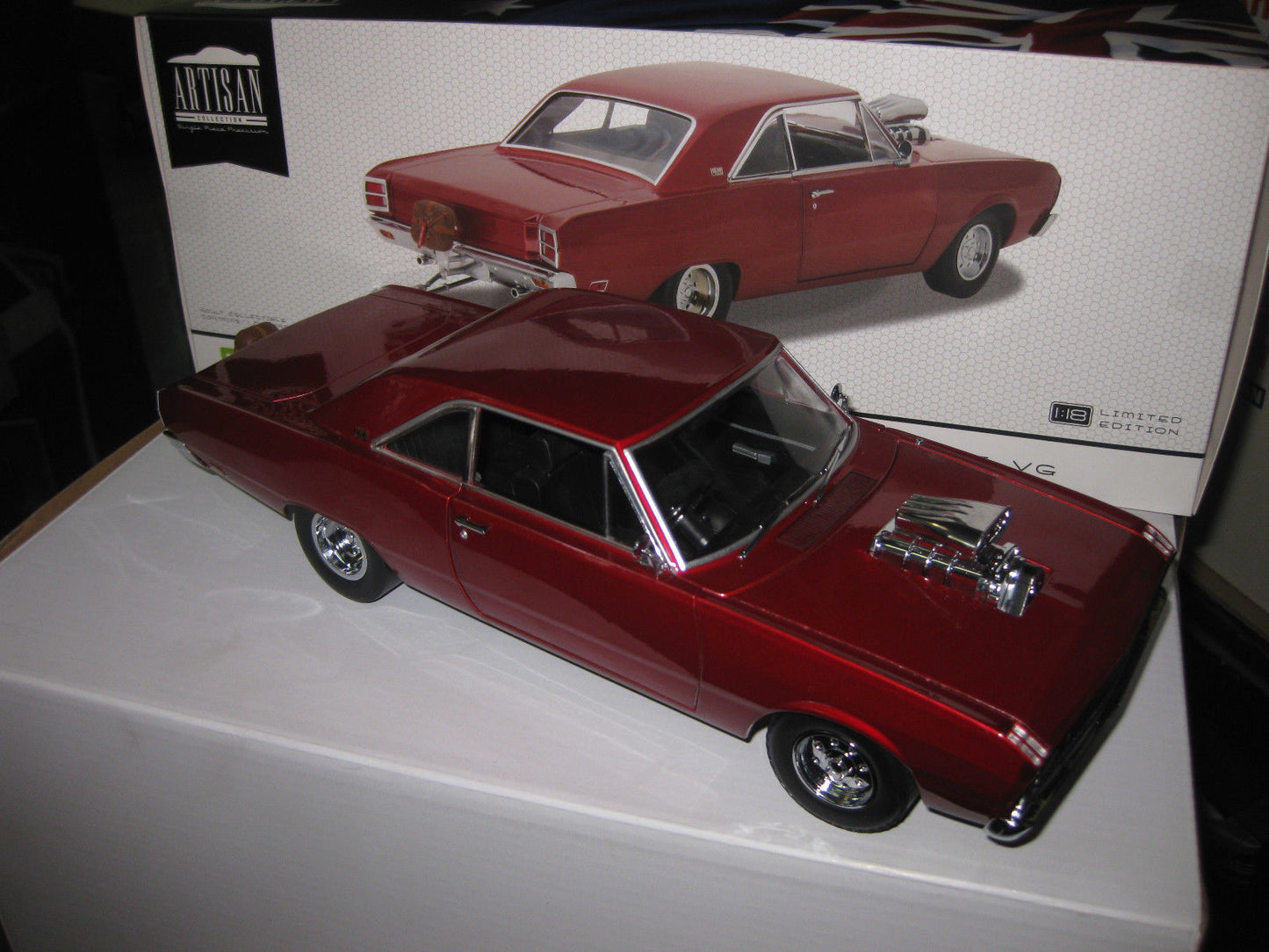 1/18 Greenlight DDA 1970 Chrysler Valiant Vg Pacer Hemi Drag Car Red Ltd Ed