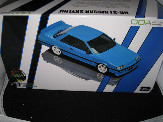 DDA 1/18 Hr-31 Nissan Skyline R31  Gts-R Blue Limited Edition Resin Model