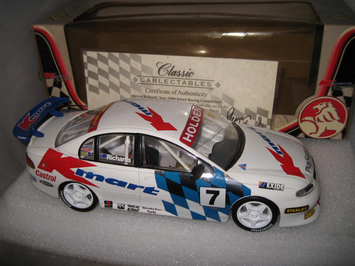 EARLY CLASSIC 1/18 HOLDEN COMMODORE STEVEN RICHARDS KMART RACING 2000 #7 #18008