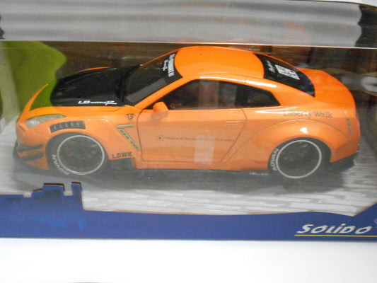 SOLIDO 1/18 Nissan GT-R  R35 Liberty Walk Orange  #S1805803