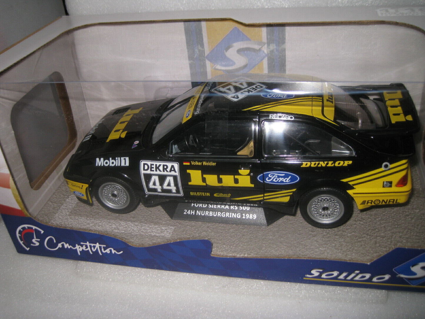 SOLIDO 1/18 Ford Sierra RS500 24hr Nurburgring 1989 #44 VOLKER WELDLER #S1806101