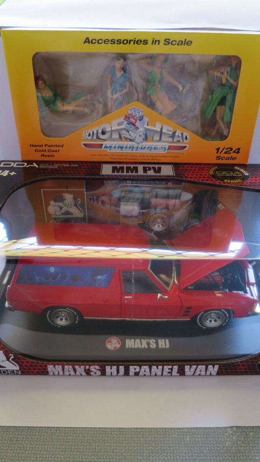 1/24  DDA Mad Max Movie Max'S Holden Hj Custom Panel Van Sandman V8 + Figurines
