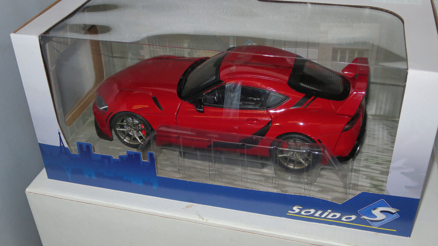 SOLIDO 1/18 DIECAST TOYOTA GR SUPRA STREETFIGHTER PROMINANCE RED 2023 #S1809001