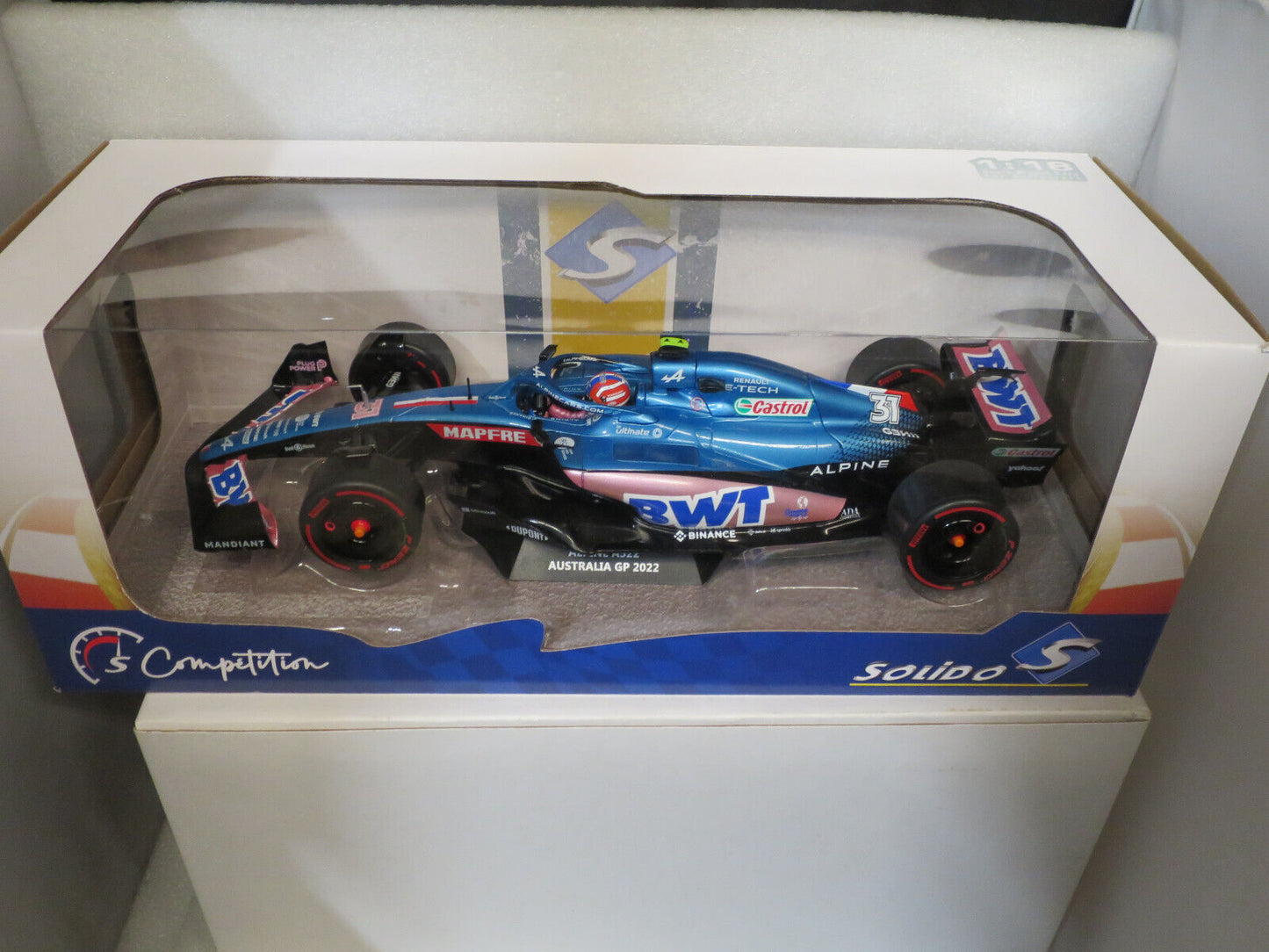 SOLIDO 1/18 F1 Alpine A522 #31 BWT Australia GP 2022 E OCON  #S1808804