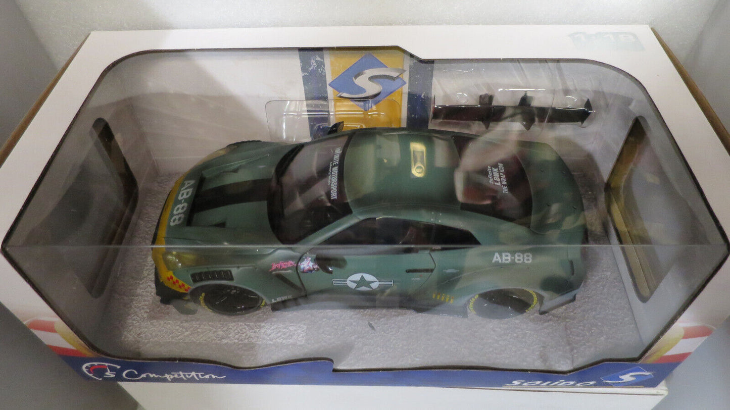 Soldio 1/18 Nissan GT-R R35 Liberty Walk Body Kit Type 2 Army Fighter #S180507