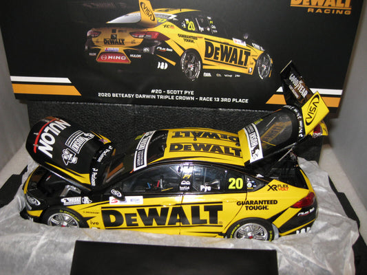 Biante 1/18 Holden Zb Commodore V8 Supercar 2020 Darwin 3Rd #20 S Pye Dewalt