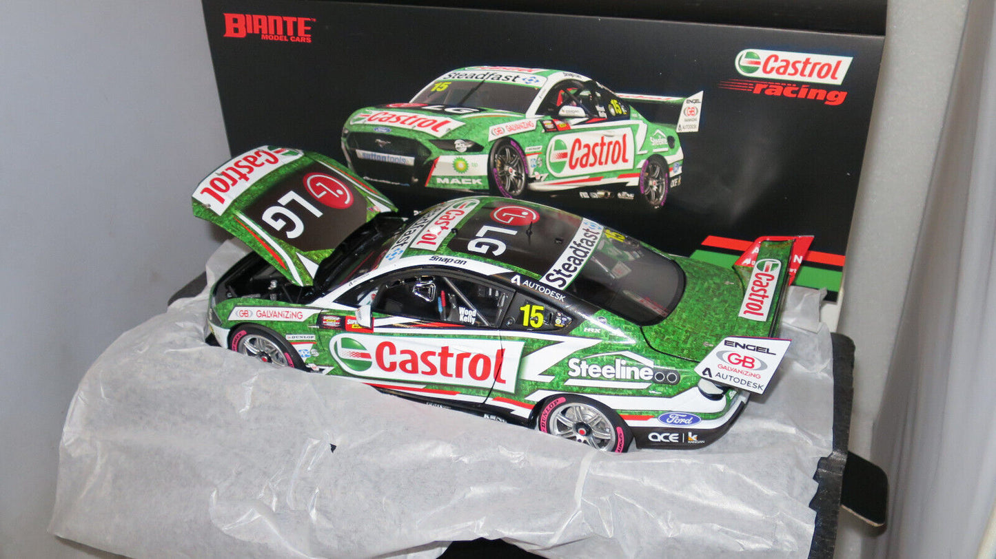 1/18 BIANTE FORD MUSTANG GT KELLY WOOD CASTROL RACING 2020 BATHURST #15 #B18F20C