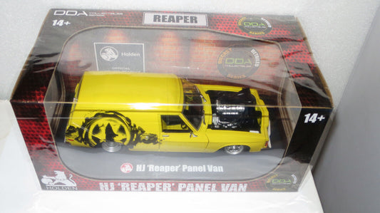 1/24  DDA  HOLDEN HJ CUSTOM PANEL VAN REAPER YELLOW BLOWN BIG BLOCK DDA510