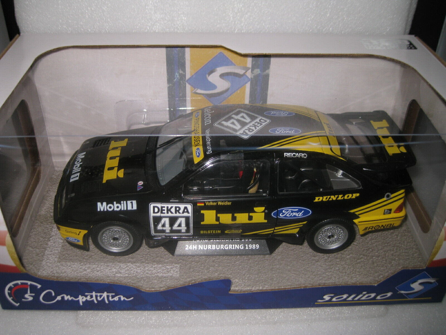 SOLIDO 1/18 Ford Sierra RS500 24hr Nurburgring 1989 #44 VOLKER WELDLER #S1806101