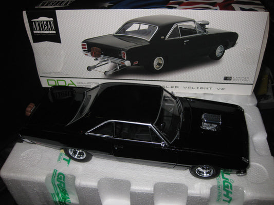 1/18 Greenlight DDA 1969 Chrysler Valiant Vf Pacer  Hemi Drag Car Black Ltd Ed