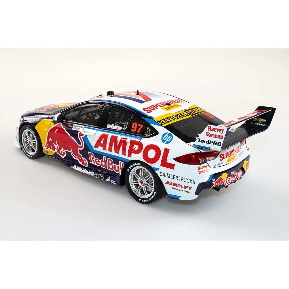 BIANTE 1/18 Supercars ZB Commodore Red Bull 97 Van Gisbergen 2022 Perth Race 10