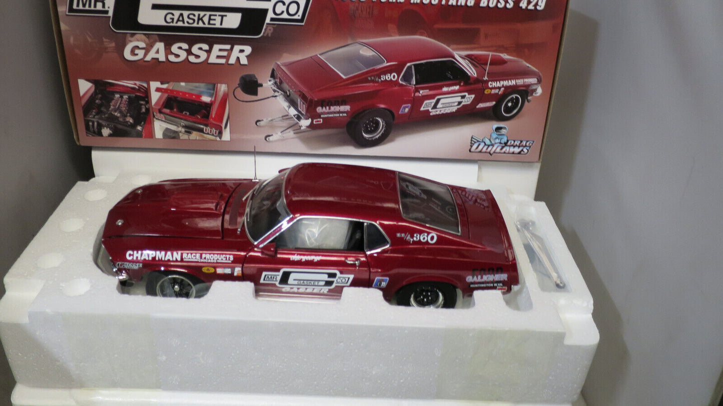 ACME 1/181969 FORD MUSTANG BOSS 429 MR GASKET GASSER DRAG OUTLAWS RED  A1801854