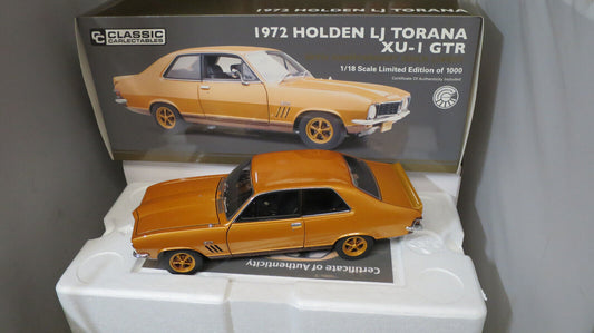 CLASSIC 1/18  Holden LJ Torana GTR XU-1  "50th Anniversary" GOLD livery #18777