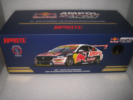 Biante 1/18  Holden Zb Commodore 2021 Championship  Winner #97 Van Gisbergan