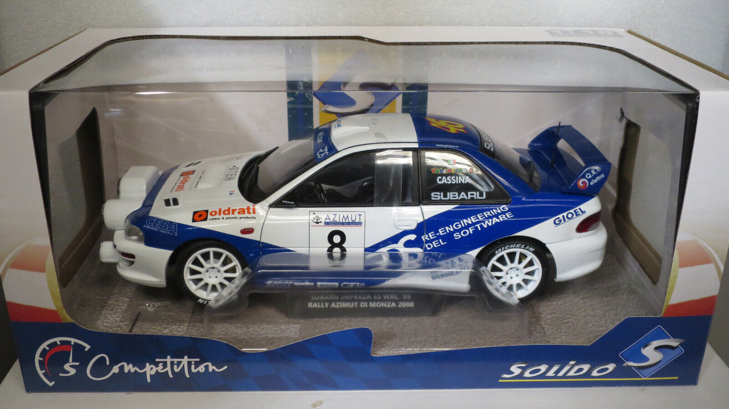 SOLIDO 1/18 WRC99 SUBARU IMPREZA SS RALLY AZIMUT DI MONZA 2000 #46 ROSSI S180703