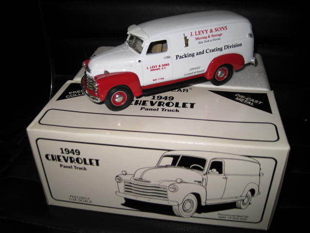 1/34 First Gear 1949 Chevrolet Panel Truck (Van) J Levy & Son #18-1409 Old Stock