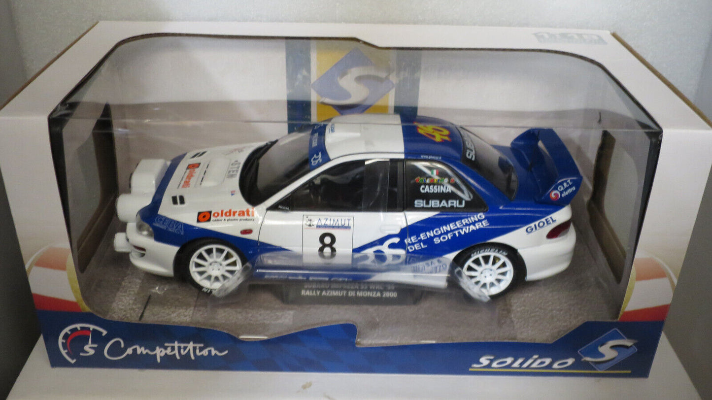 SOLIDO 1/18 WRC99 SUBARU IMPREZA SS RALLY AZIMUT DI MONZA 2000 #46 ROSSI S180703