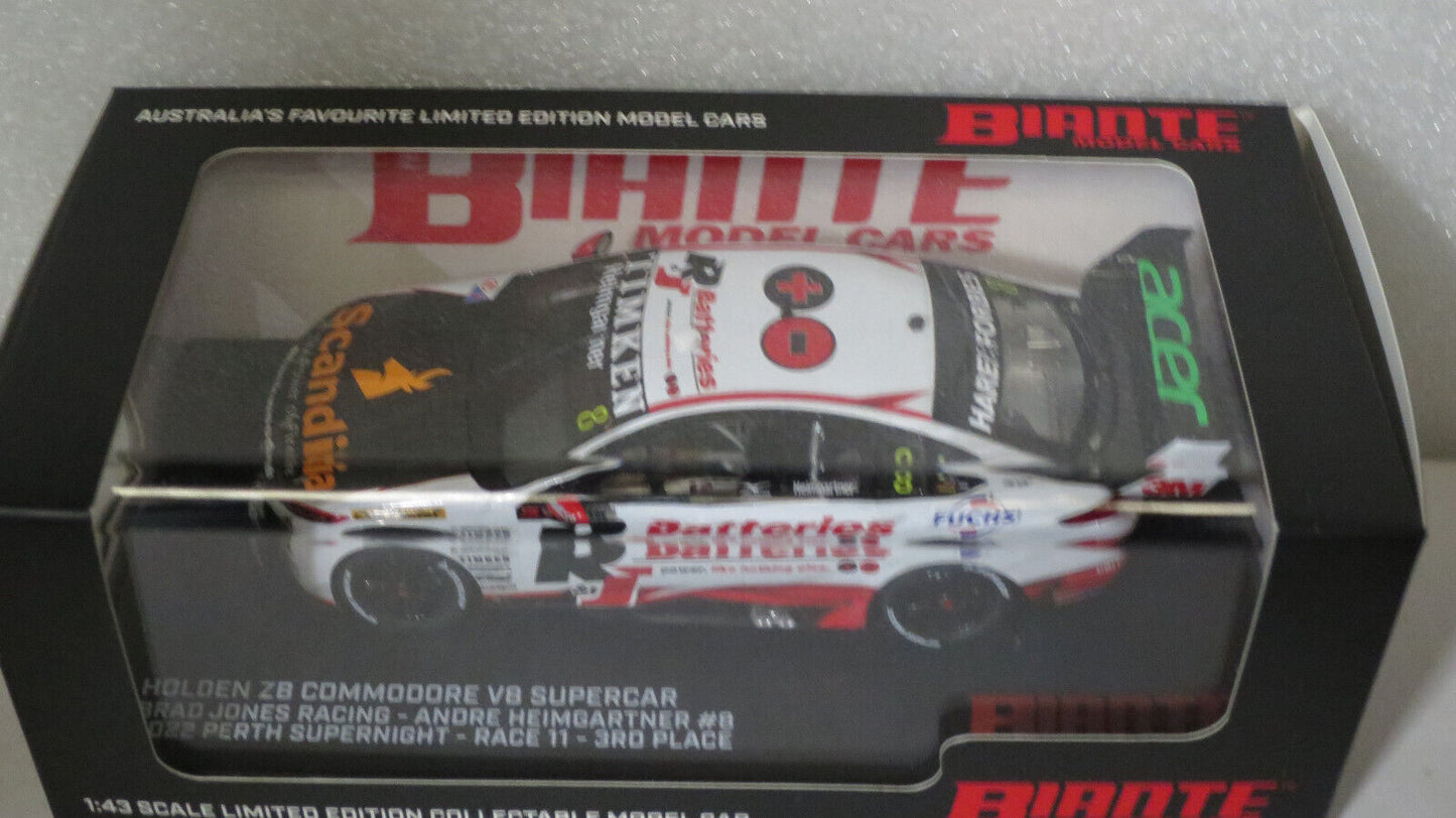 1/43 BIANTE ANDRE HEIMGARTNER HOLDEN VB COMMODORE BJR 2022 PERTH 3rd  #B43H22C