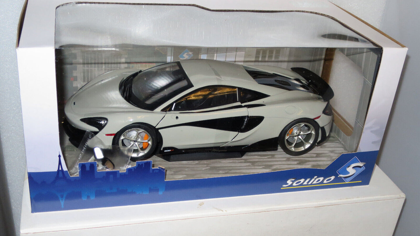 SOLIDO 1/18 DIECAST McLAREN 600LT COUPE 2018 BLADE SILVER ROAD CAR #S1804506