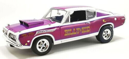 ACME 1/18 1968 PLYMOUTH BARRACUDA PURPLE BILLY THE KID DRAG CAR  A1806125