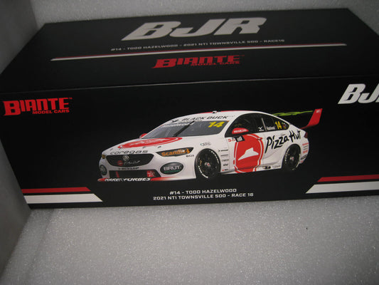 Biante 1/18 Holden Zb Commodore 2021 Townsville Race 16 Todd Hazelwood Pizza Hut